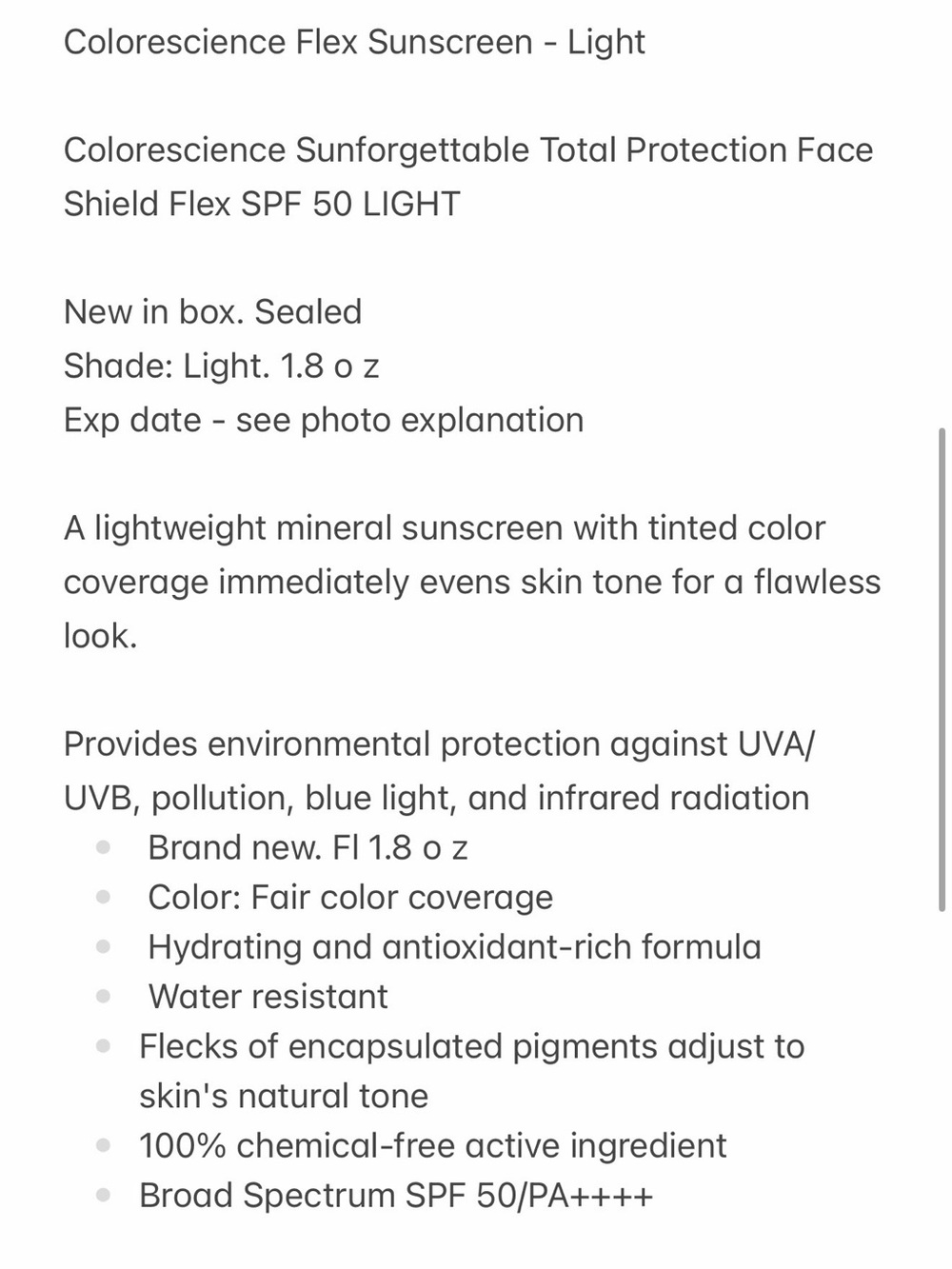 Colorescience Light Flex Sunscreen NIB - Picture 7 of 8